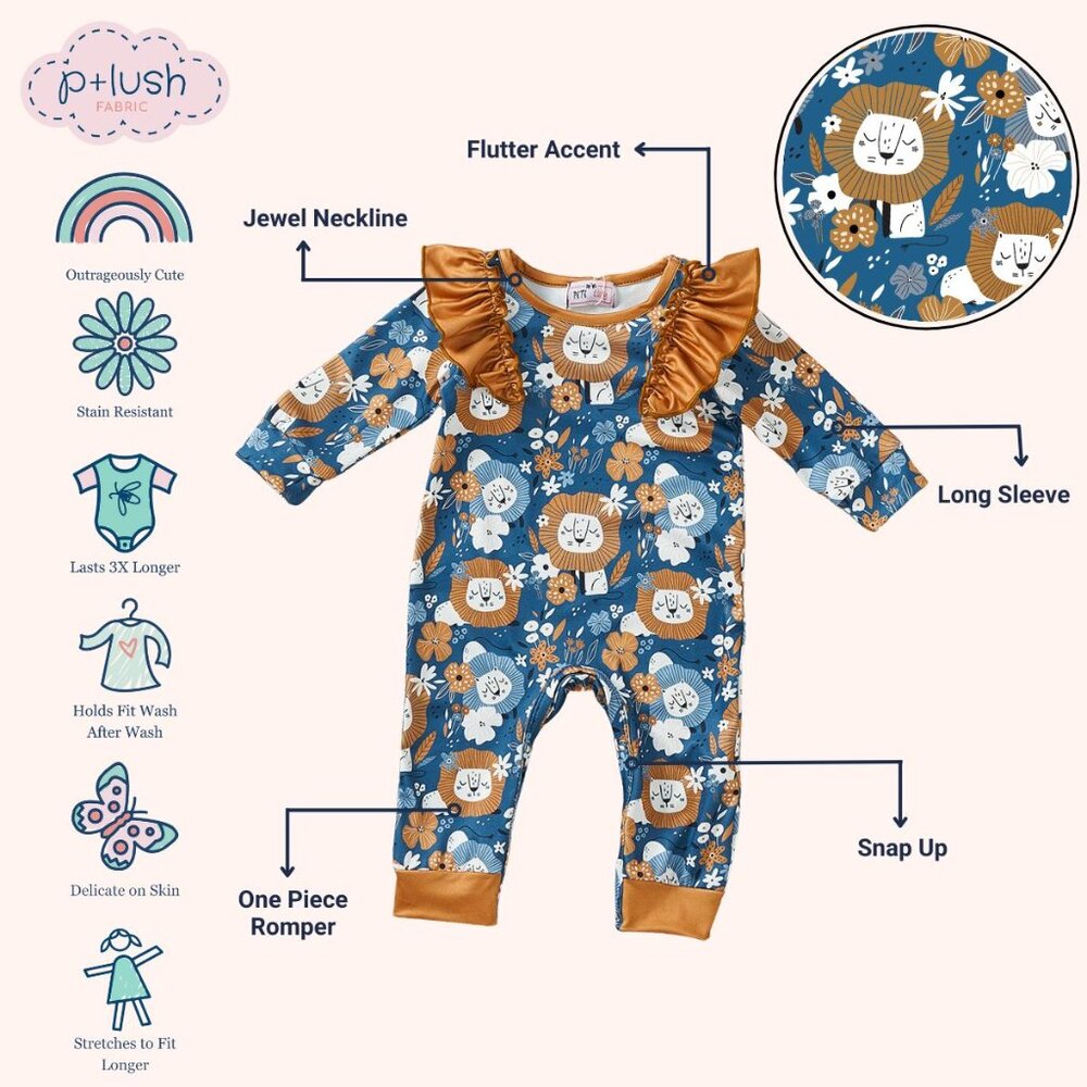 Pete + Lucy Majestic Manes Infant Romper
